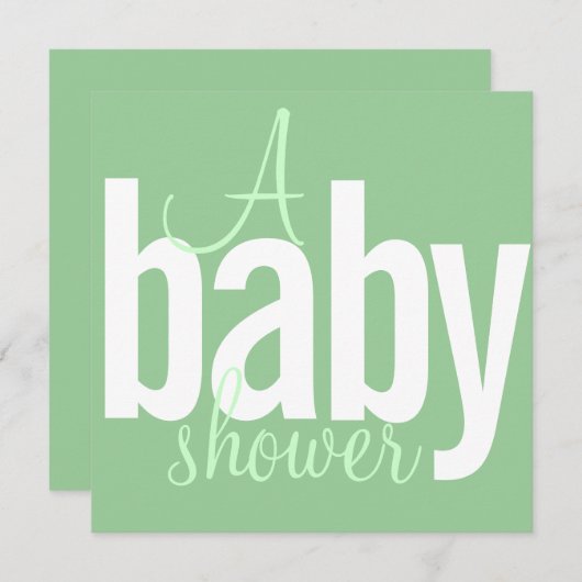 Moderne Babyschoenen Kaart (Voorkant / Achterkant)