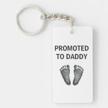 Moderne Babyvoetafdruk Met Inkt 'Benoemd Tot Papa'