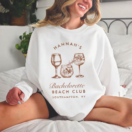 Moderne Bachelorette Retro Minimalistische Bruidsm Trui