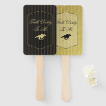 Moderne Back & Gold Paardenrace Derby Feestje