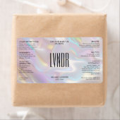 Moderne Bad Lichaam Schoonheid Ingrediënten Hologr Etiket (Insitu)