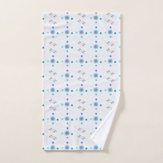 Moderne badhanddoekenset met vogelprint bad handdoek (Handdoek)