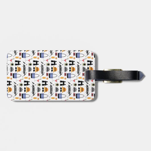 Moderne Bagagelabel voor cruiseschepen (Achterkant horizontaal)