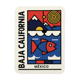 Moderne Baja California Magneet