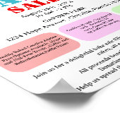 Moderne Bake of Cake Sale Fondsenwerving Poster (Hoek)