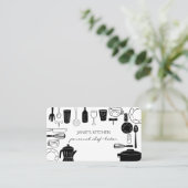 Moderne bakken- en koelapparatuur visitekaartje (Staand voorkant)