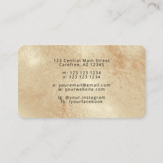 Moderne bakken- en koelapparatuur visitekaartje (Achterkant)