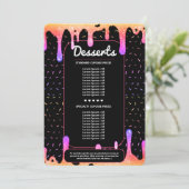 Moderne Bakker Catering Decorateur Drip Regenboog  Menu (Staand voorkant)