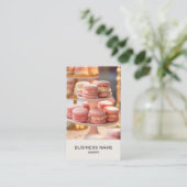 Moderne bakkerij aangepaste foto QR-code Visitekaartje (Staand voorkant)
