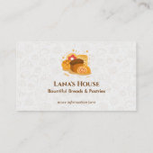 Moderne bakkerij | bruin elegant visitekaartje (Achterkant)