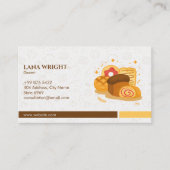 Moderne bakkerij | bruin elegant visitekaartje (Voorkant)