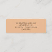 Moderne bakkerij Croissant Professional Logo Mini Visitekaartje (Achterkant)