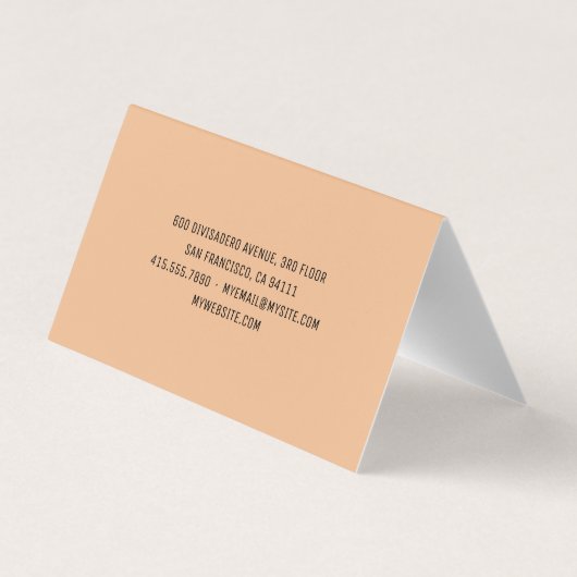 Moderne bakkerij Croissant Professional Logo Visitekaartje (Achterkant)