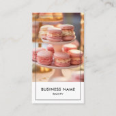 Moderne Bakkerij Custom Foto QR-code Visitekaartje (Voorkant)