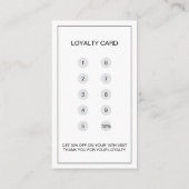 Moderne Bakkerij Custom Foto Wit Klantenkaartje (Achterkant)