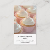 Moderne Bakkerij Custom Foto Wit Klantenkaartje (Voorkant)