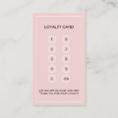 Moderne Bakkerij Custom Photo Pink Klantenkaartje (Achterkant)