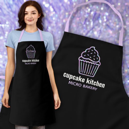 moderne bakkerij genaamd iridescent cupcake schatt schort