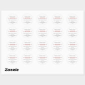 Moderne Bakkerij met de Rollerige Deegroller Zakel Ronde Sticker (Vel)