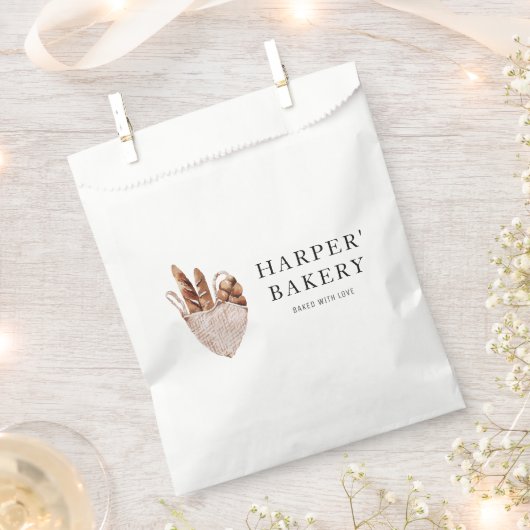 Moderne Bakkerij Professional Logo Bedankzakje (Geknipt)