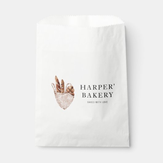 Moderne Bakkerij Professional Logo Bedankzakje (Voorkant)