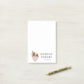 Moderne Bakkerij Professional Logo Post-it® Notes (Op bureau)