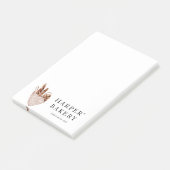 Moderne Bakkerij Professional Logo Post-it® Notes (Schuin)