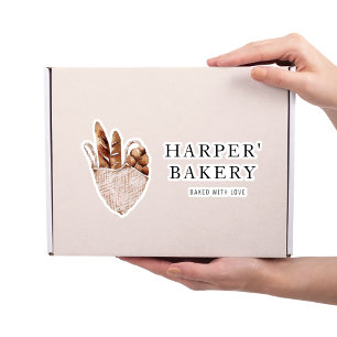 Moderne Bakkerij Professional Logo Sticker