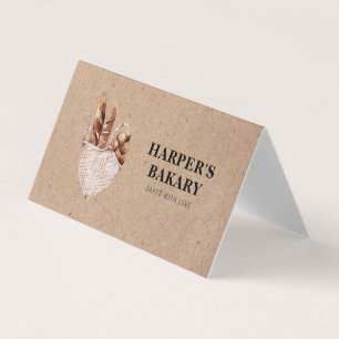 Moderne bakkerij Professional Logo Visitekaartje