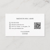 Moderne bakkerij QR-code Visitekaartje (Achterkant)