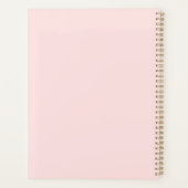 Moderne bakkerij roze aangepast logo planner (Achterkant)