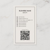 Moderne bakkerij taart winkel Creëer uw eigen Visitekaartje (Achterkant)