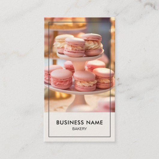 Moderne bakkerij taart winkel Creëer uw eigen Visitekaartje (Voorkant)