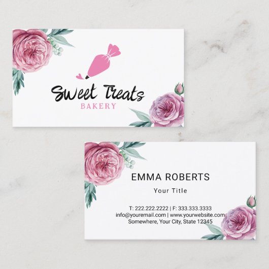 Moderne bakkerij visitekaartje (Voorkant / Achterkant)