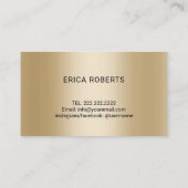 Moderne bakkerij voor zwarte en goudkaken visitekaartje (Achterkant)