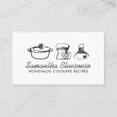 Moderne bakkerij zelfgemaakt voedsel visitekaartje (Voorkant)