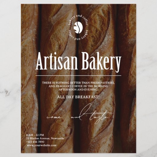 Moderne bakkerijflyer flyer (Voorkant)