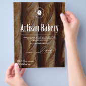 Moderne bakkerijflyer flyer (Hand)