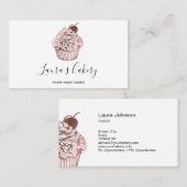 Moderne bakkerijkoek Kaas voor keukens Visitekaartje (Voorkant / Achterkant)