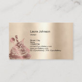 Moderne bakkerijkoek Kaas voor keukens Visitekaartje (Achterkant)