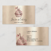 Moderne bakkerijkoek Kaas voor keukens Visitekaartje (Voorkant / Achterkant)