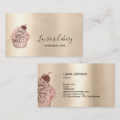 Moderne bakkerijkoek Kaas voor keukens Visitekaartje (Voorkant / Achterkant)