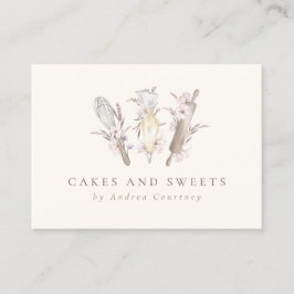 Moderne bakkerijproducten voor bakkerij visitekaartje