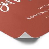 Moderne baksteen Welcome to the night before Poster (Hoek)