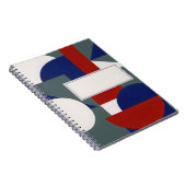 Moderne Balans — Aanpasbare Abstracte Notitieboek (Rechterzijde)