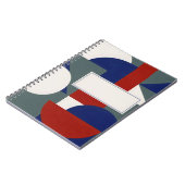 Moderne Balans — Aanpasbare Abstracte Notitieboek (Linkerzijde)