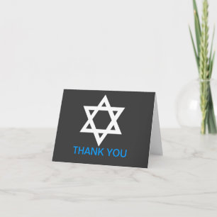 Moderne balk Mitzvah Dank u wel Kaart