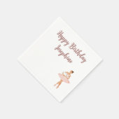 Moderne Ballerina Verjaardag Thema servetten (Hoek)