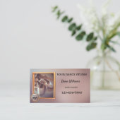 Moderne Ballet Dance Studio Visitekaartje (Staand voorkant)