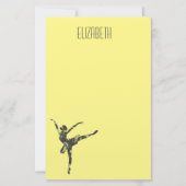 Moderne balletdanser moderne dans briefpapier (Voorkant)